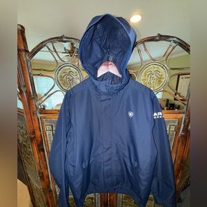 ARIAT Men’s Rebar Stormshell Waterproof Jacket - MEDIUM, Navy